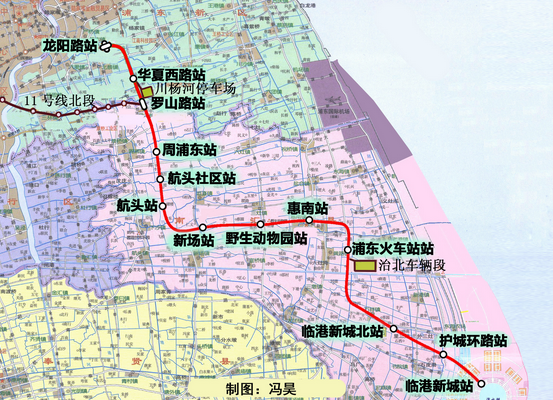 上海16号线地铁线路图