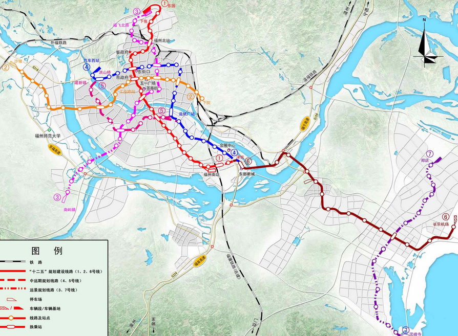 福州地铁规划图