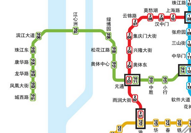 南京地铁10号线线路图