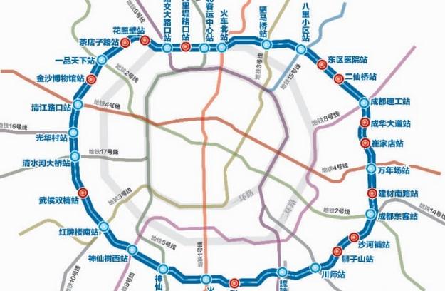 成都地铁5号线线路图