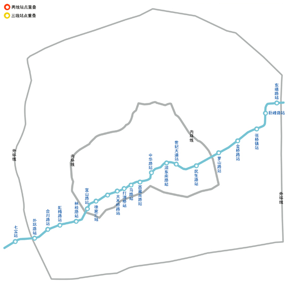 上海地铁9号线线路图