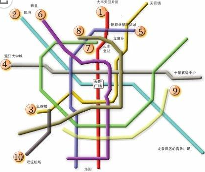 2014西安地铁规划图