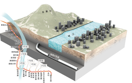 长沙地铁4号线线路图