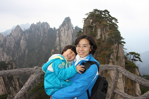 带四岁孩子爬黄山，一天行程19