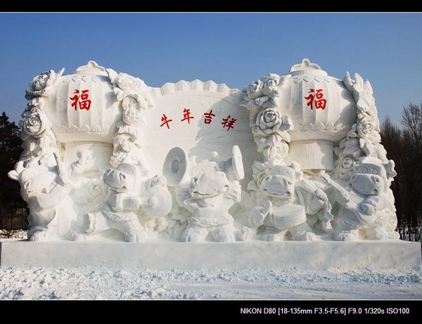 银白假期___没啥好看的雪雕1