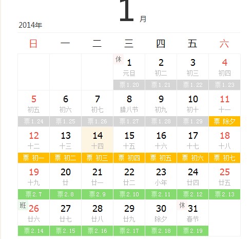 2014大年初四火车票好买吗