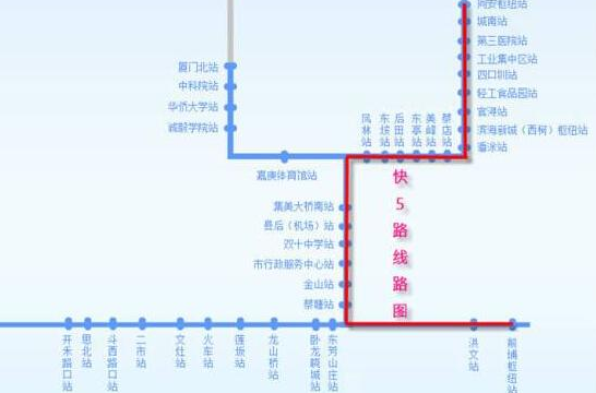 厦门brt快5线路图1
