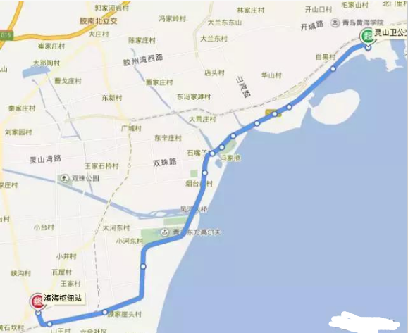 2017年5月青岛西海岸马拉松公交调整安排1