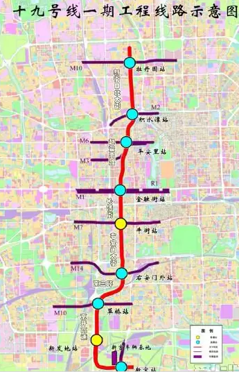 北京地铁19号线路线图1