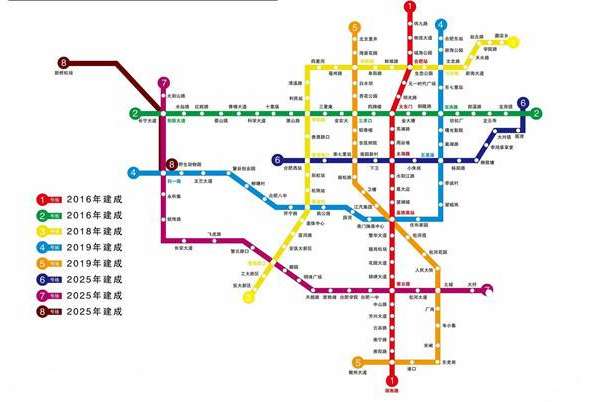 合肥地铁5号线最新线路图
