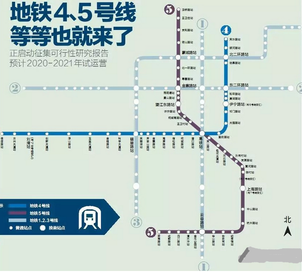 合肥地铁4号线最新线路图1