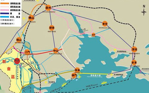 广佛江珠城轨线路图1
