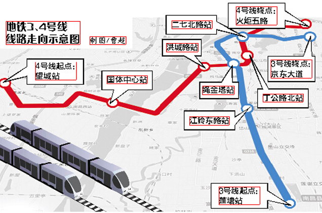 南昌地铁3号线线路图1