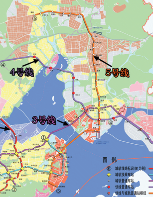 厦门地铁5号线站点线路图1