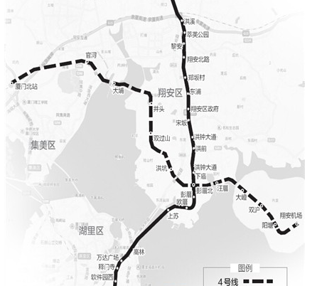 厦门地铁4号线线路规划1