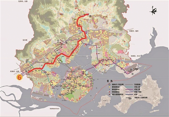 厦门地铁新增6号线1