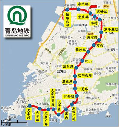 青岛地铁3号线线路图1