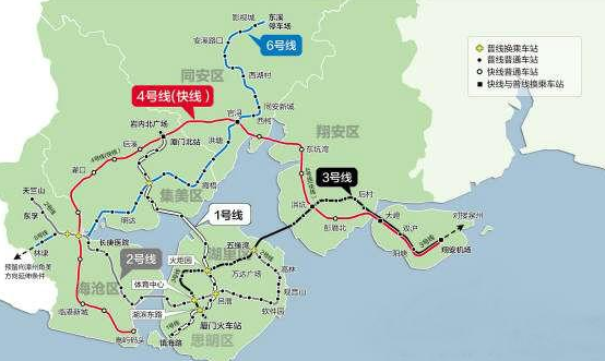 厦门地铁2号线、3号线线路调整1