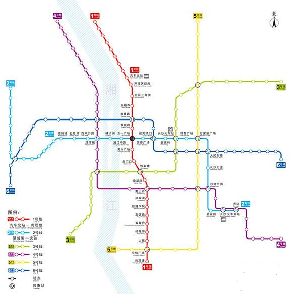 长沙地铁5号线路图1