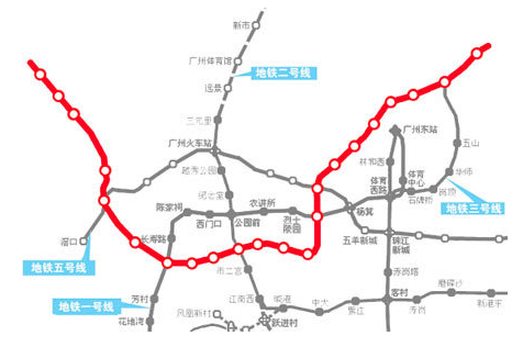 广州地铁6号线线路图1