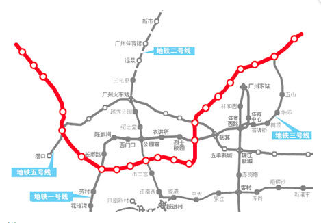 广州地铁6号线二期线路图1