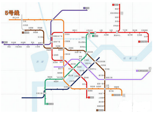 长沙地铁5号线最新线路图1