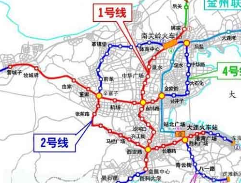 大连地铁1、2号线始发时间调整1