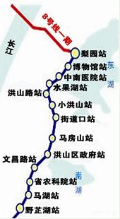 武汉地铁8号线二期线路图1