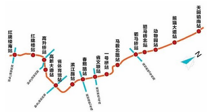 无锡地铁3号线线路图