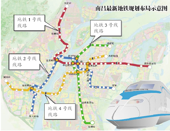 南昌四号线线路图1