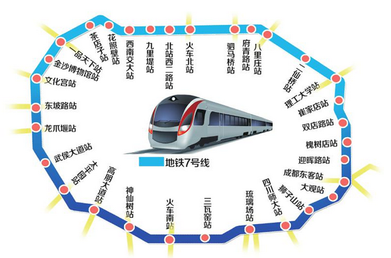 成都地铁7号线线路图1