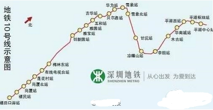 深圳地铁10号线规划图