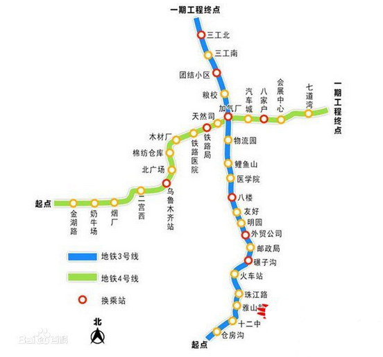 乌鲁木齐地铁3号线站点1