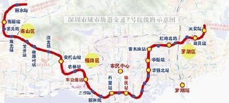 深圳地铁7号线线路图1