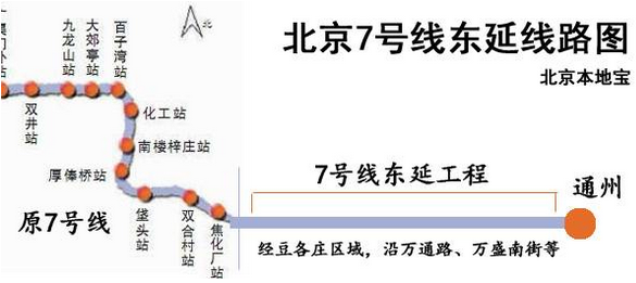 北京地铁7号线东延现在开始施工了吗1