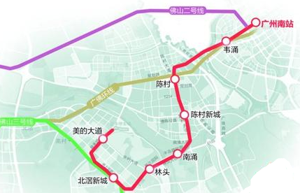 广州地铁7号线顺德段站点1