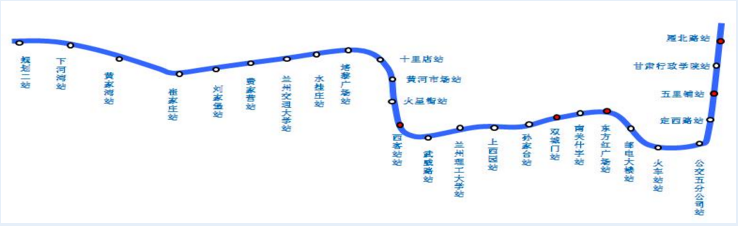 兰州地铁2号线规划图1