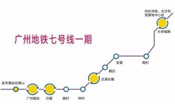 广州地铁七号线一期最新消息1