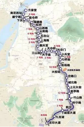 南京地铁5号线线路图