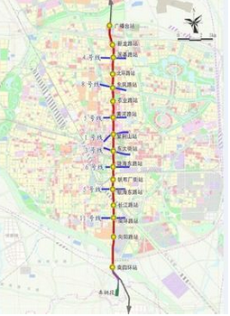 郑州地铁2号线线路图1