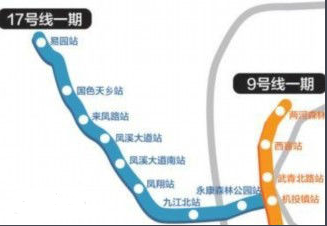 成都地铁17号线最新线路图1