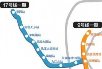 成都地铁17号线线路图1