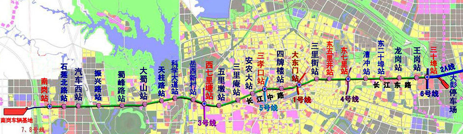 合肥地铁2号线最新线路图1