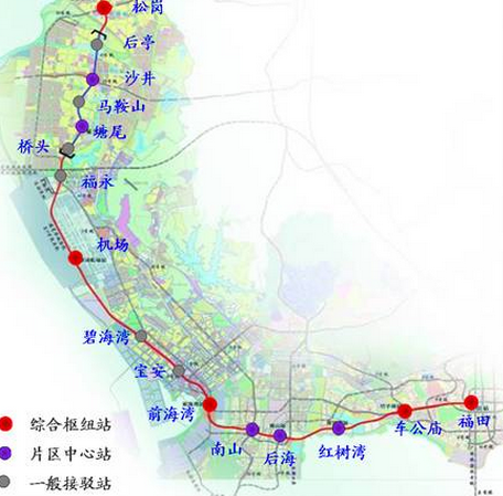 深圳11号线地铁最新线路图