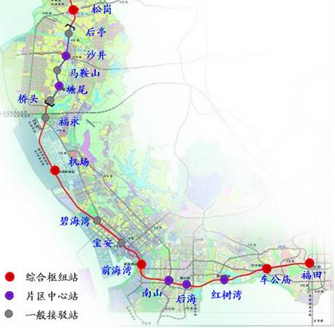 深圳地铁十一号线线路图1