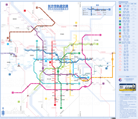 长沙地铁6号线线路图