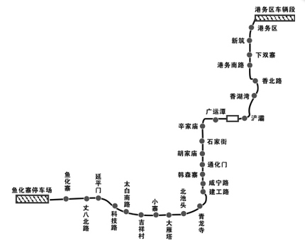 西安地铁3号线线路图1