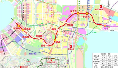 深圳地铁9号线西延线路图1