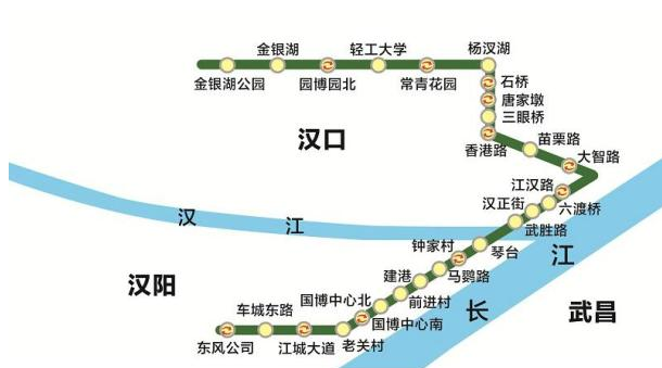 武汉地铁6号线线路图1