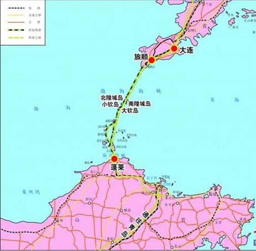 渤海海底高铁规划图1
